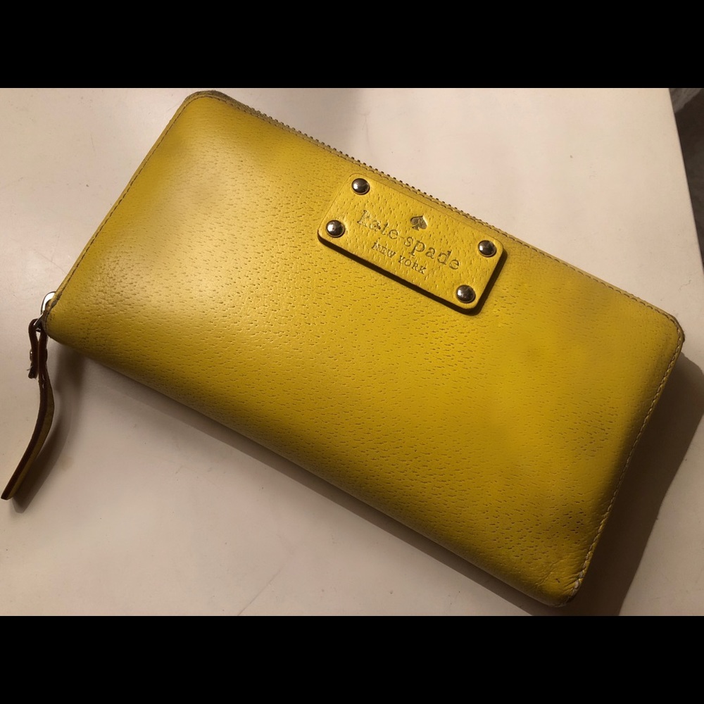 Yellow Kate Spade Wallet